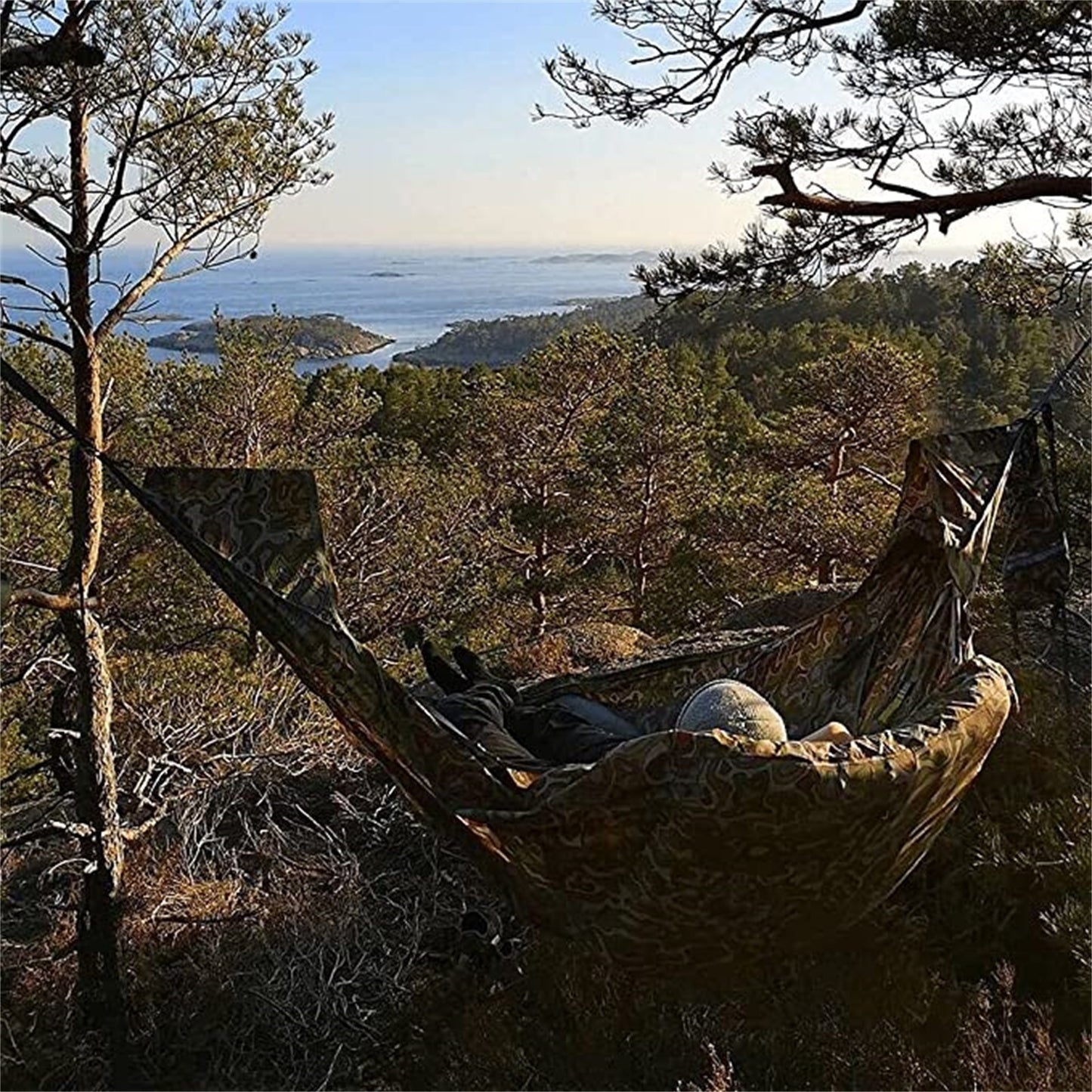 Flat Sleep Hammock Tent With Bug Net And Suspension Kit